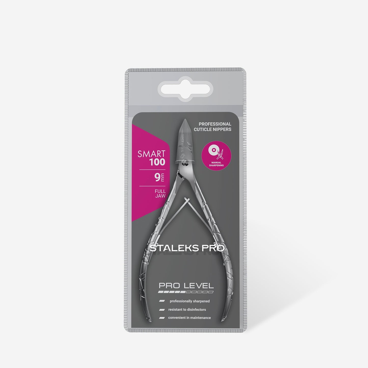 STALEKS SMART 100 Alicates profesionales para la piel, 9 mm
