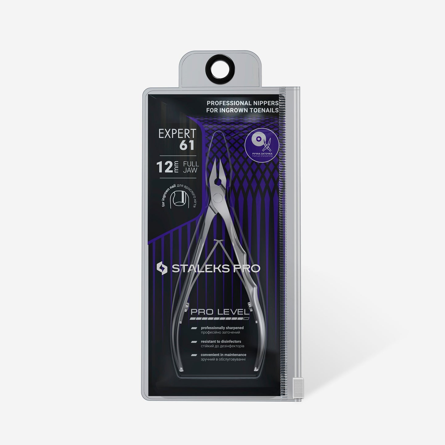 STALEKS EXPERT 61 Alicates profesionales para uñas encarnadas, 12 mm