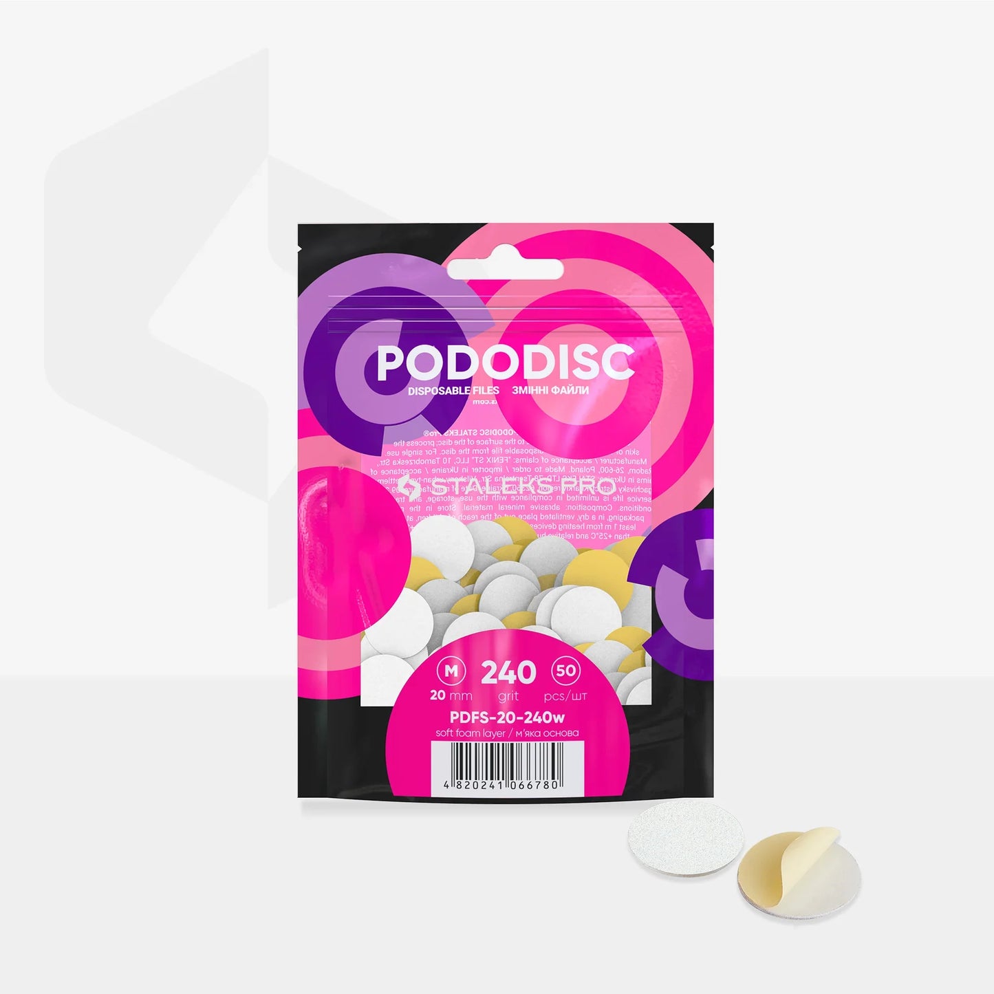 Limas Pododisco Base Blanda Staleks M G240 (50 uds)
