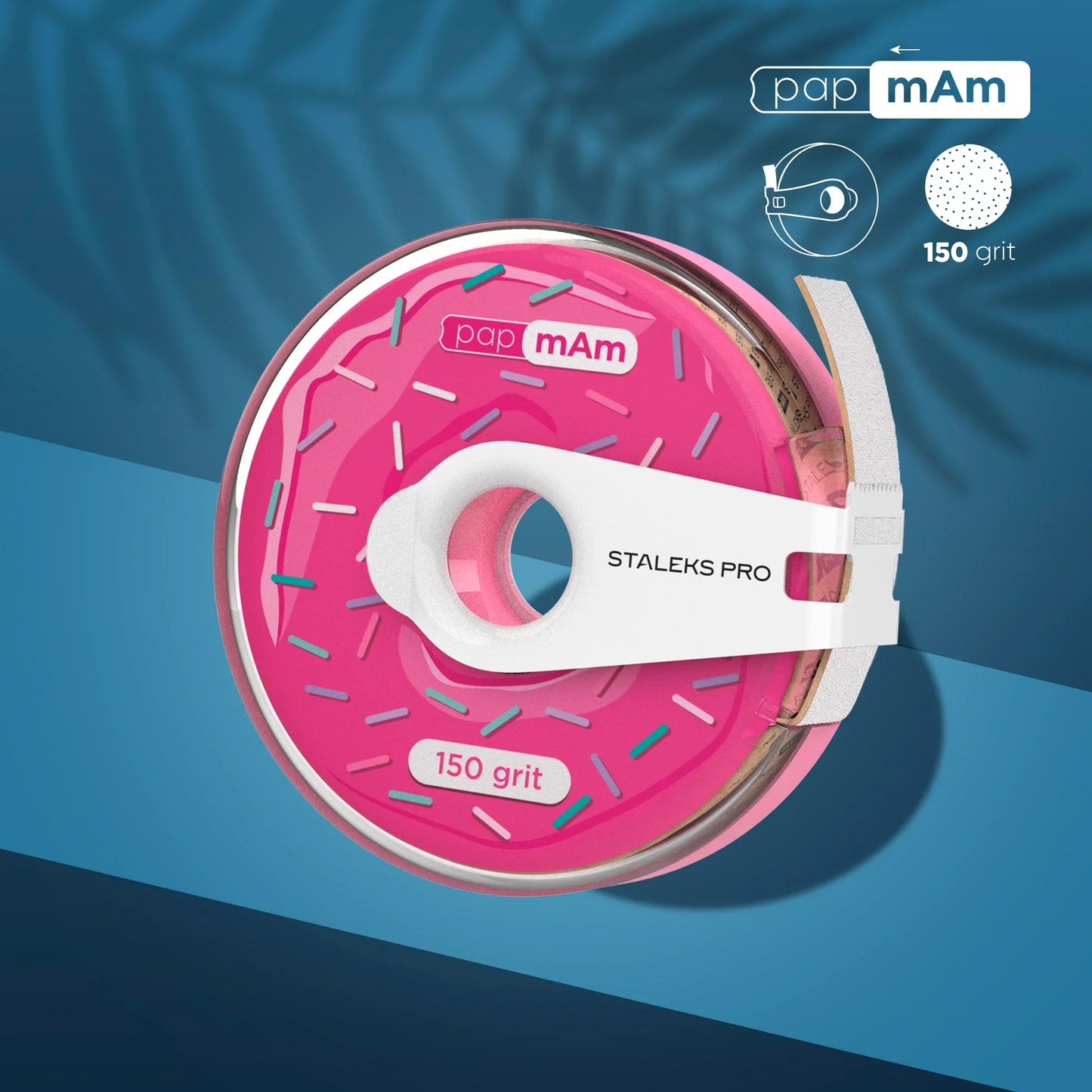 Staleks Bobina de plástico Donut con cinta de lima desechable papmAm funda EXPERT grano 150