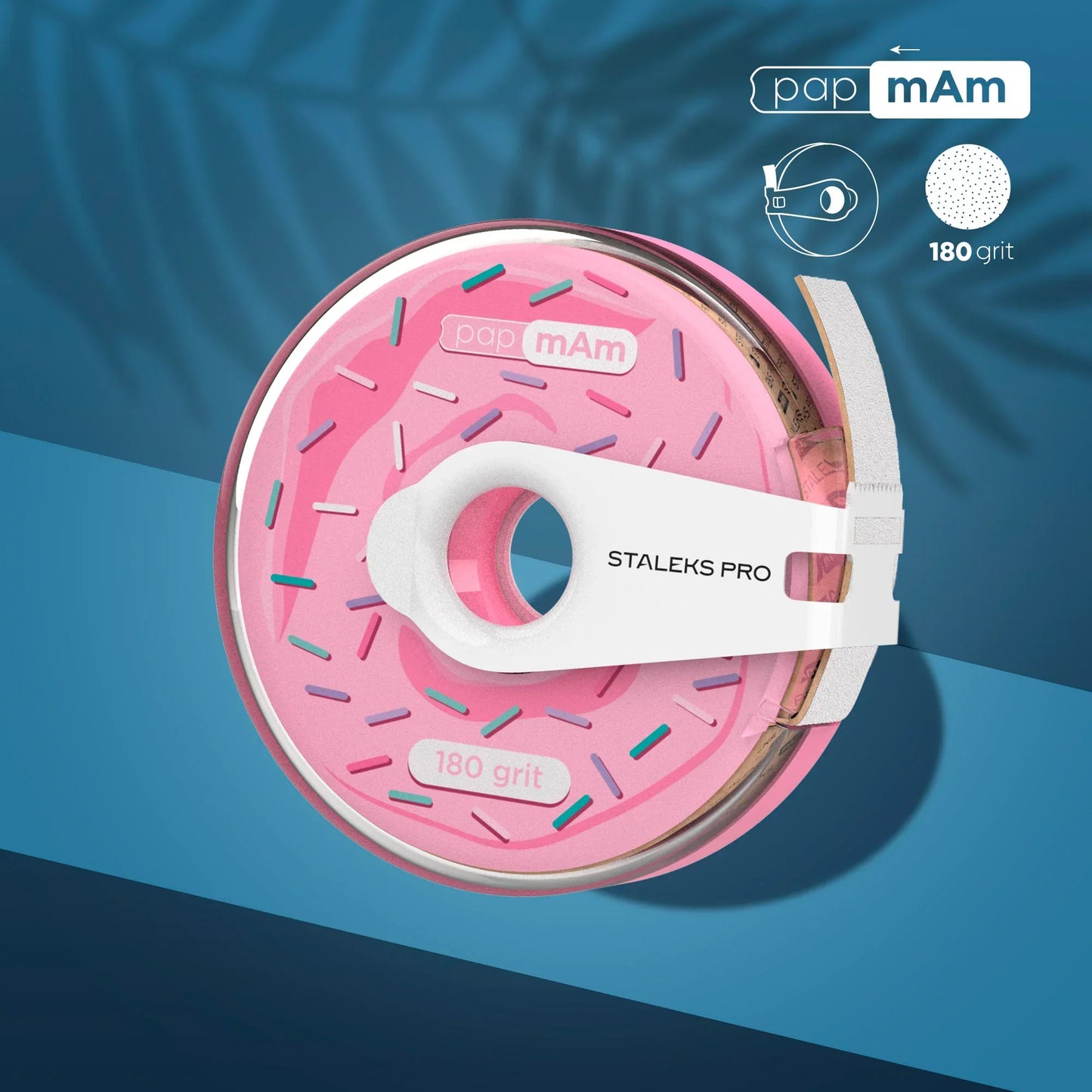Staleks Bobina de plástico Donut con cinta de lima desechable papmAm funda EXPERT grano 180