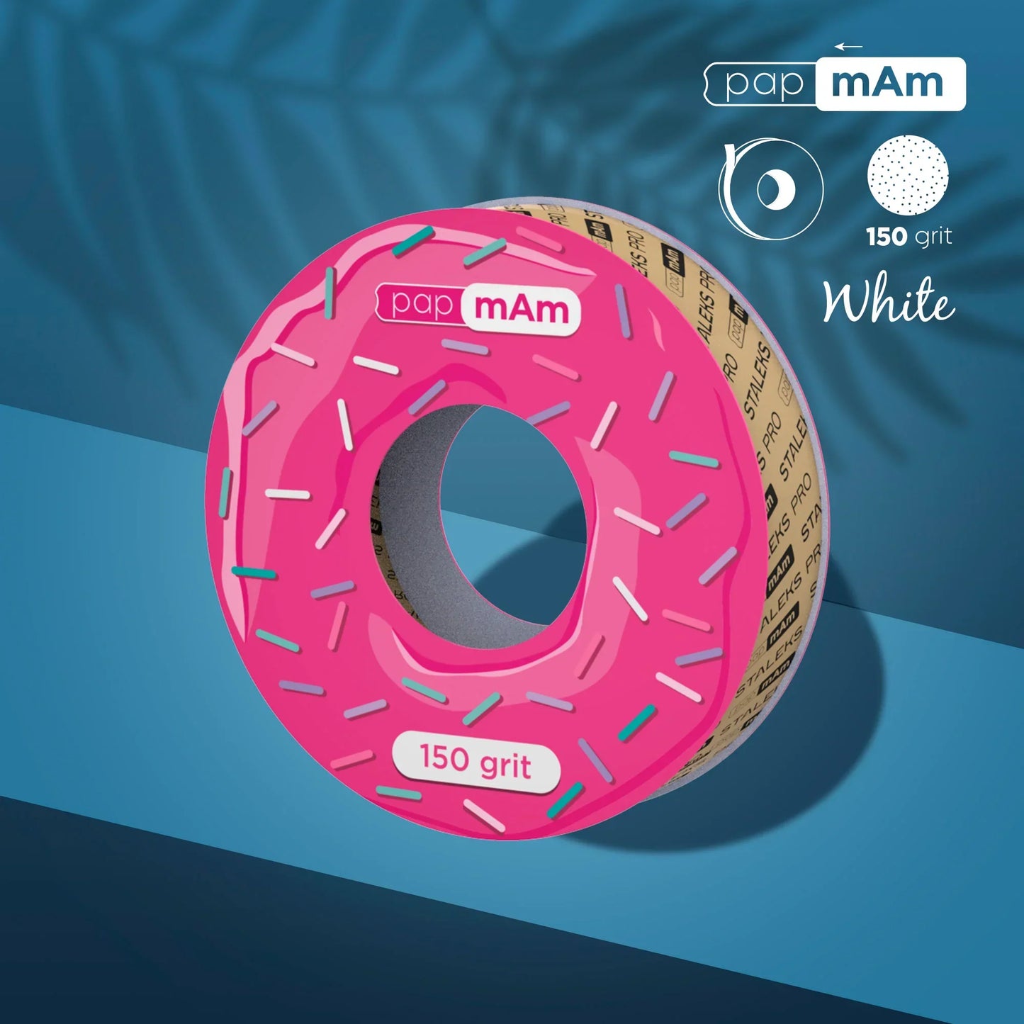 Staleks Recambio para bobina de plástico Donut - cinta de lima desechable papmAm funda EXPERT grano 150