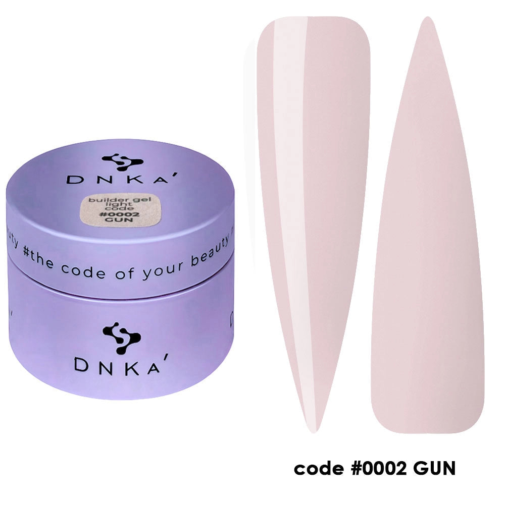 DNKA BUILDER GEL LIGHT 30 ml #0002 Gun