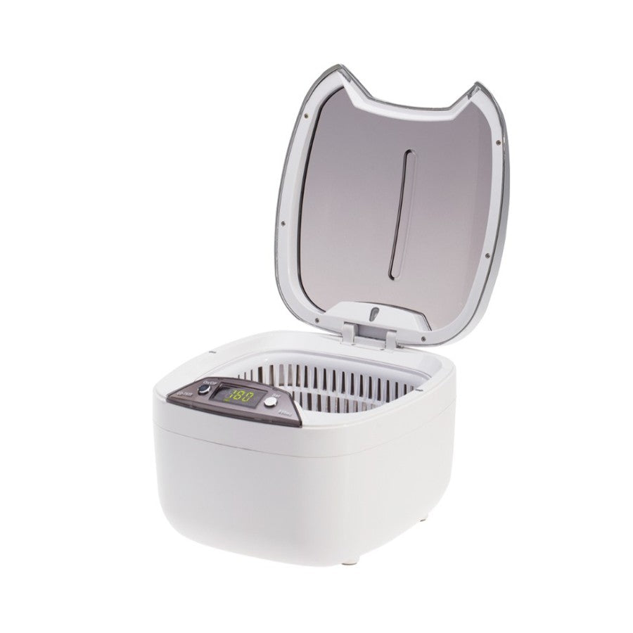Limpiador ultrasonido Codyson CD-7920 con la tapa abierta mostrando el interior de la cubeta