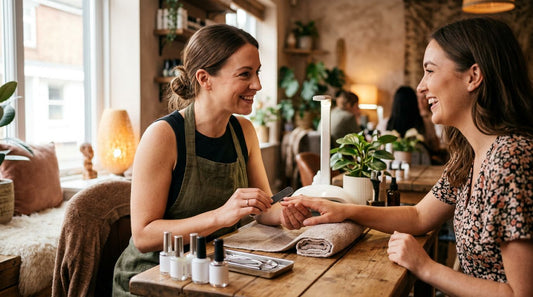 Fidelización de clientas en salón de uñas: atención cálida y profesional durante la manicura