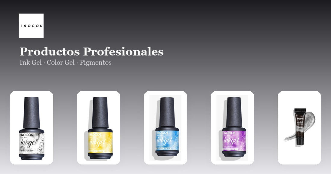 INOCOS productos profesionales: ink gel, color gel y pigmentos reales del catálogo