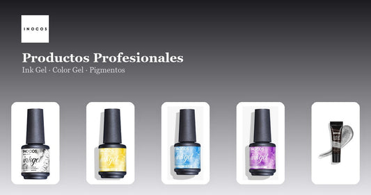 INOCOS productos profesionales: ink gel, color gel y pigmentos reales del catálogo