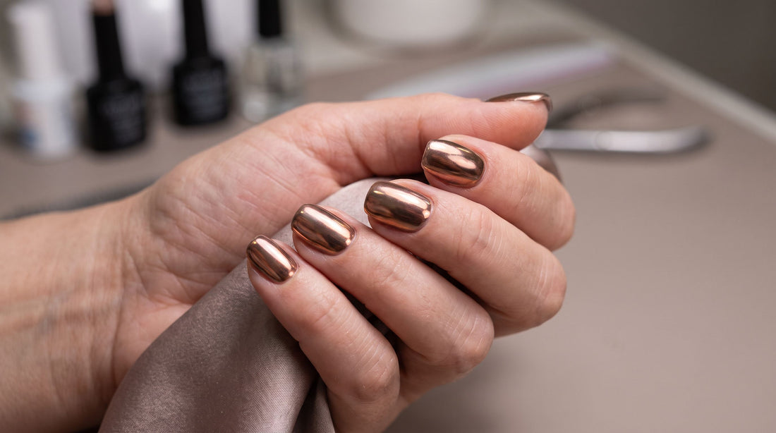 Effect X de Cupio: base rubber con efecto cromádo en tonos bronce y cobre