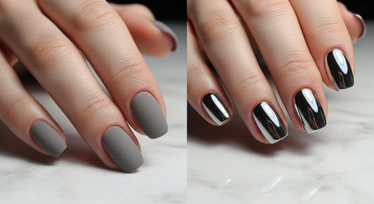 Top coat mate vs brillante: diferencia de acabado en manicura semipermanente profesional
