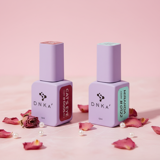 Esmaltes semipermanentes DNKA para manicura profesional