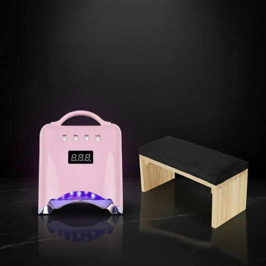 Lamparas UV LED y reposabrazos Bshop para manicura profesional