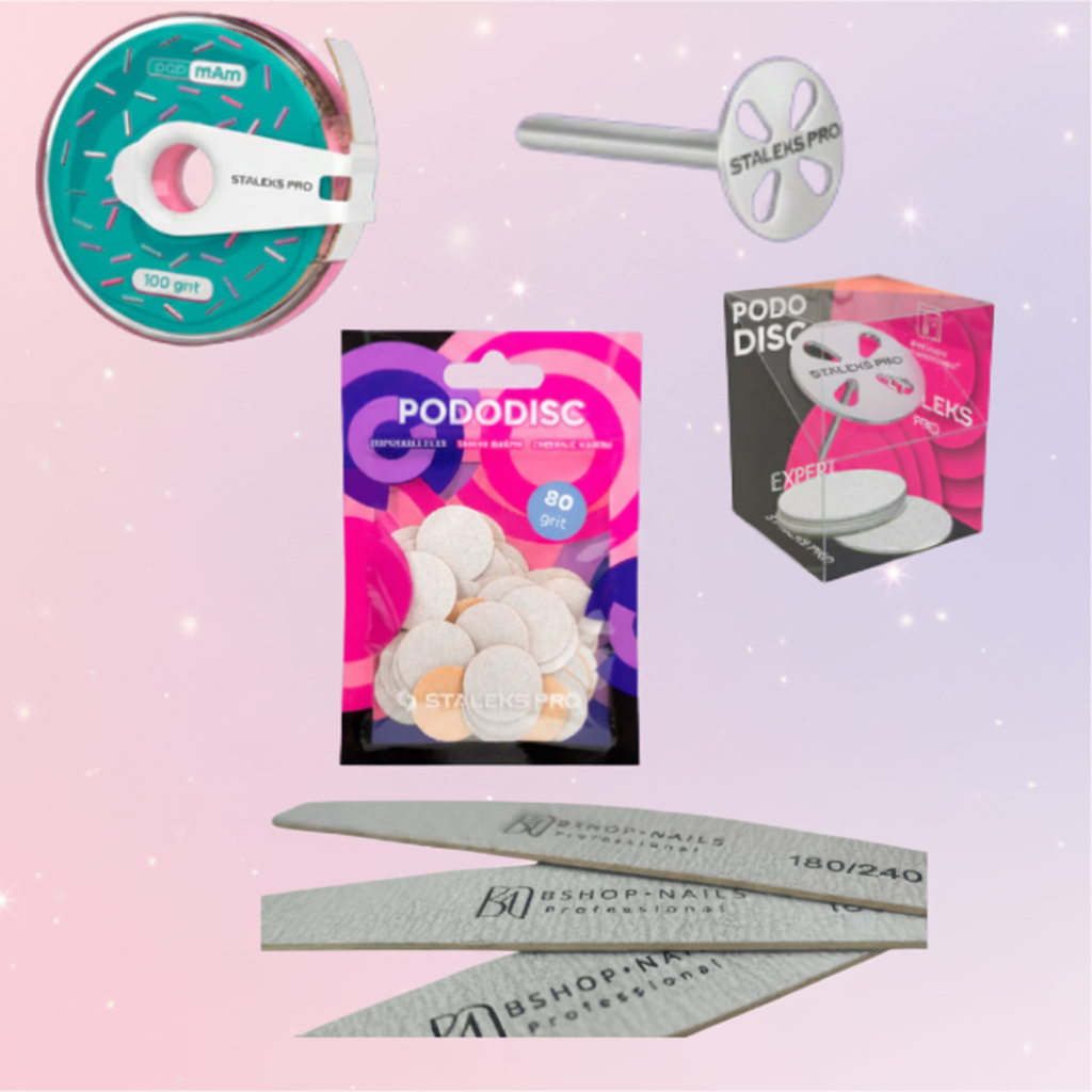Limas y pododiscos profesionales para manicura