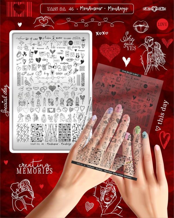 Placa de Stamping TakiDa N° 46 – con Hoja Demo