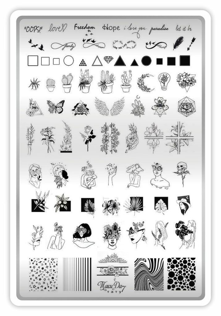 Placa de Stamping TakiDa N° 07 – con Hoja Demo