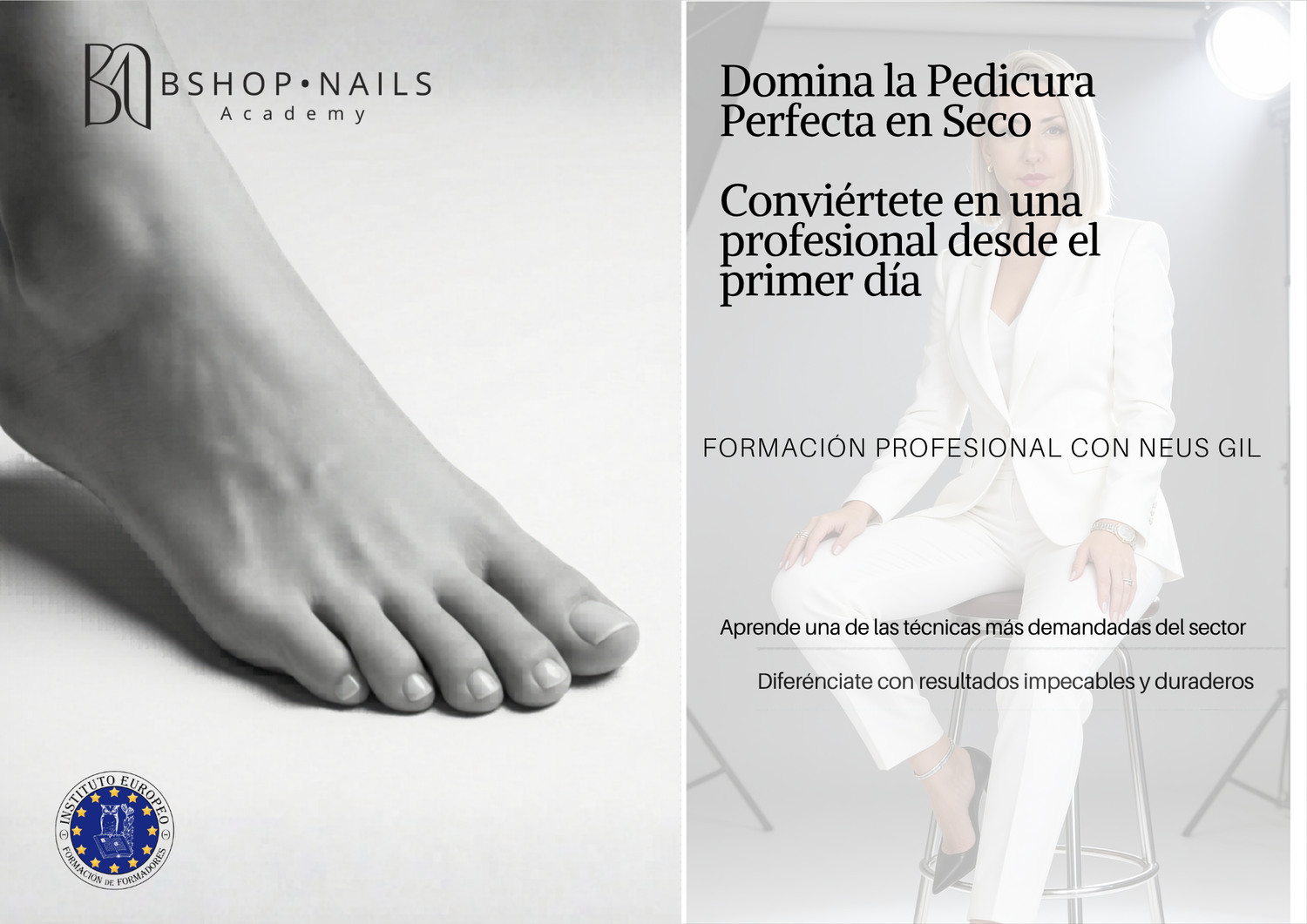 Curso Presencial Pedicura Profesional en Seco — BSHOP NAILS ACADEMY - BSHOP NAILS ACADEMY - imagen del producto