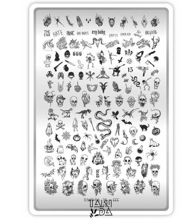 Placa de Stamping TakiDa N° 35 – con Hoja Demo