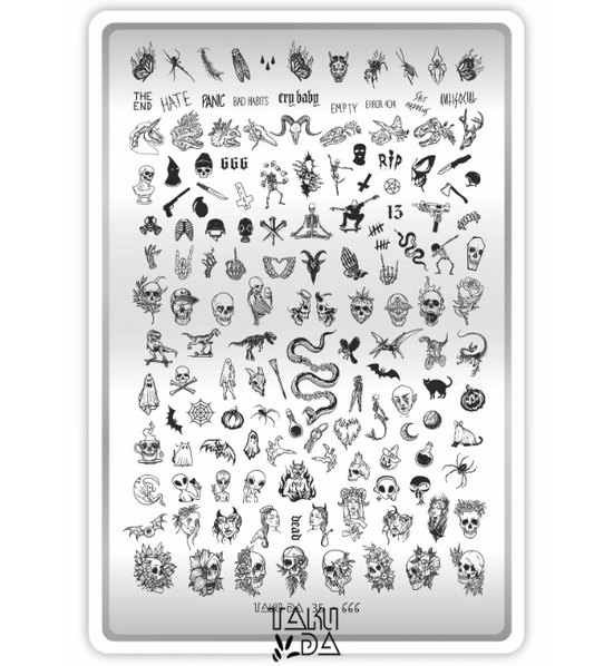 Placa de Stamping TakiDa N° 35 – con Hoja Demo