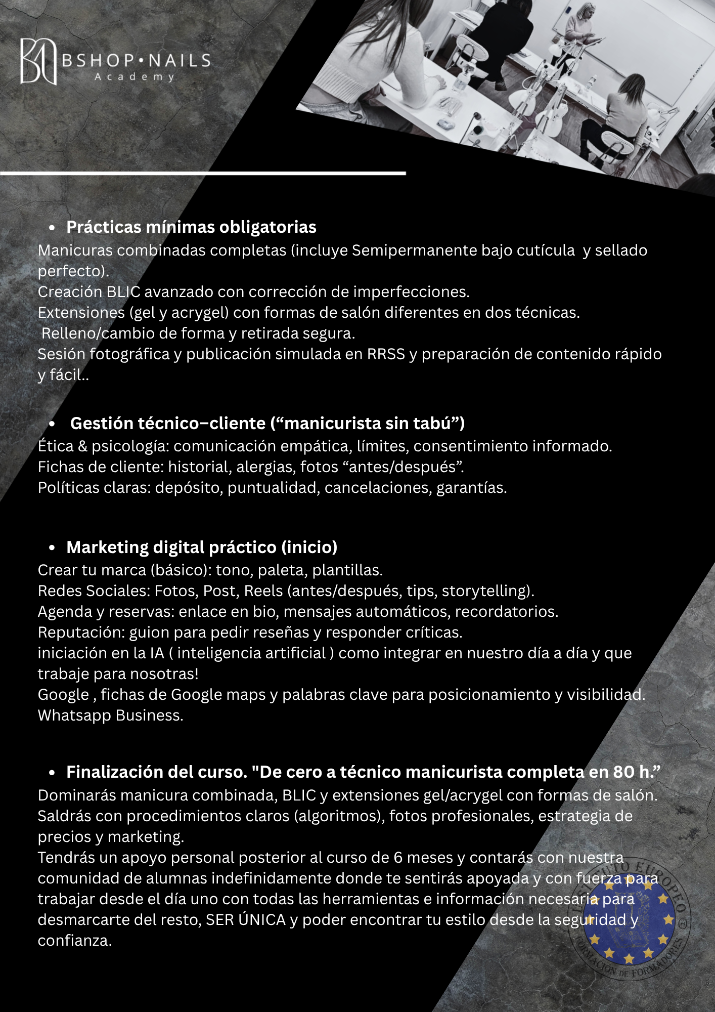 Curso Presencial Manicurista META — De Cero a Técnico en 80h — BSHOP NAILS ACADEMY - BSHOP NAILS ACADEMY - imagen del p…