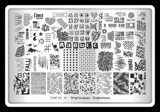 Placa de Stamping TakiDa N° 42 – con Hoja Demo