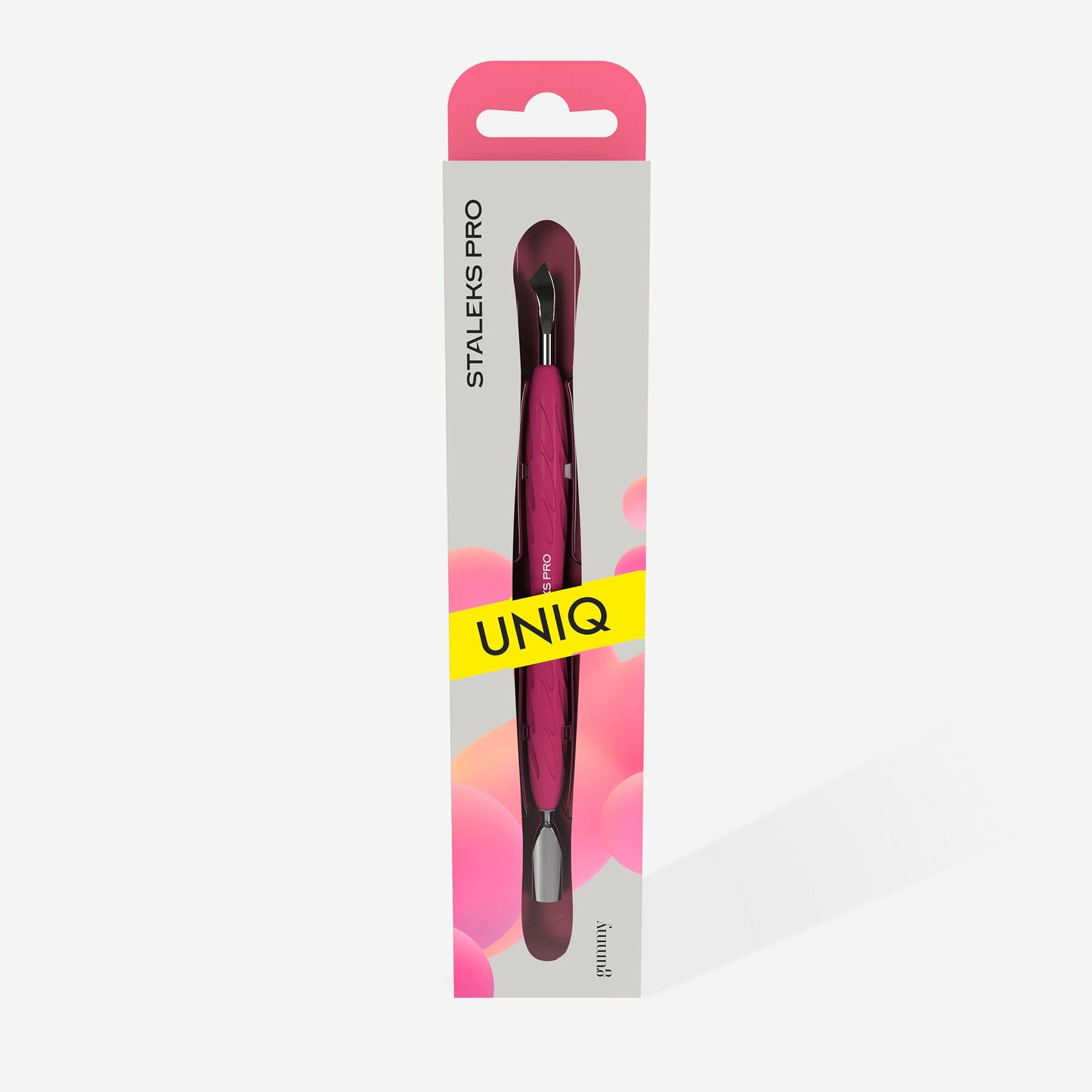 Staleks Empujador Gummy redondo estrecho y paleta curva UNIQ 10 TIPO 4.2