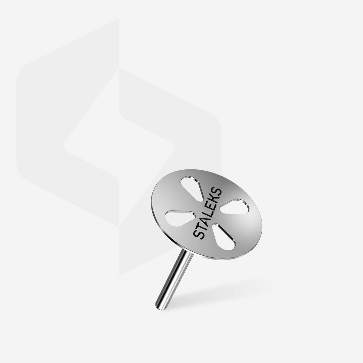 Disco de pedicura Staleks Expert M de 20 mm, base de acero con orificios en forma de gota