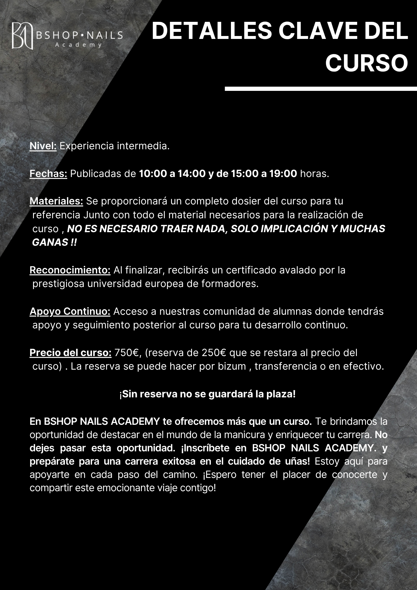 Curso Presencial Estructura Expert (Híbrida) — BSHOP NAILS ACADEMY - BSHOP NAILS ACADEMY - imagen del producto
