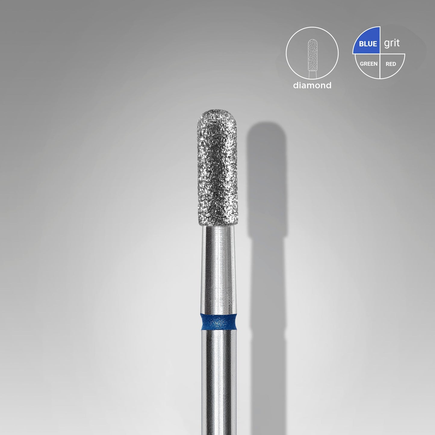 Fresa Diamantada Cilindro Azul Staleks Ø2,3mm