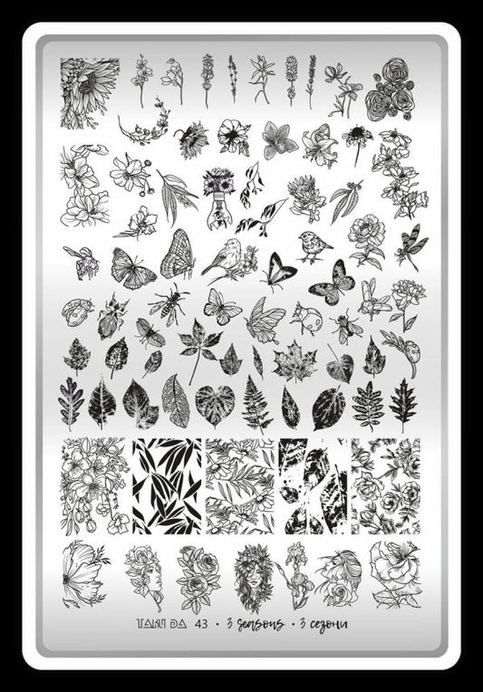 Placa de Stamping TakiDa N° 43 – con Hoja Demo