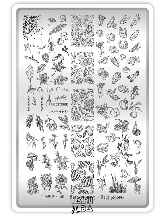 Placa de Stamping TakiDa N° 40 – con Hoja Demo