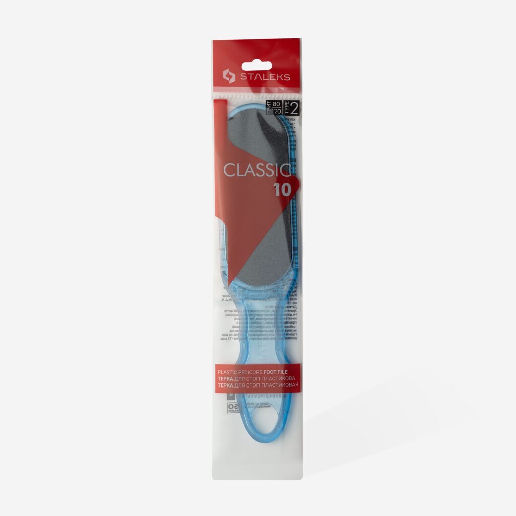 Staleks Rallador doble cara para pies de plástico CLASSIC 10 TIPO 2 grano 80/120