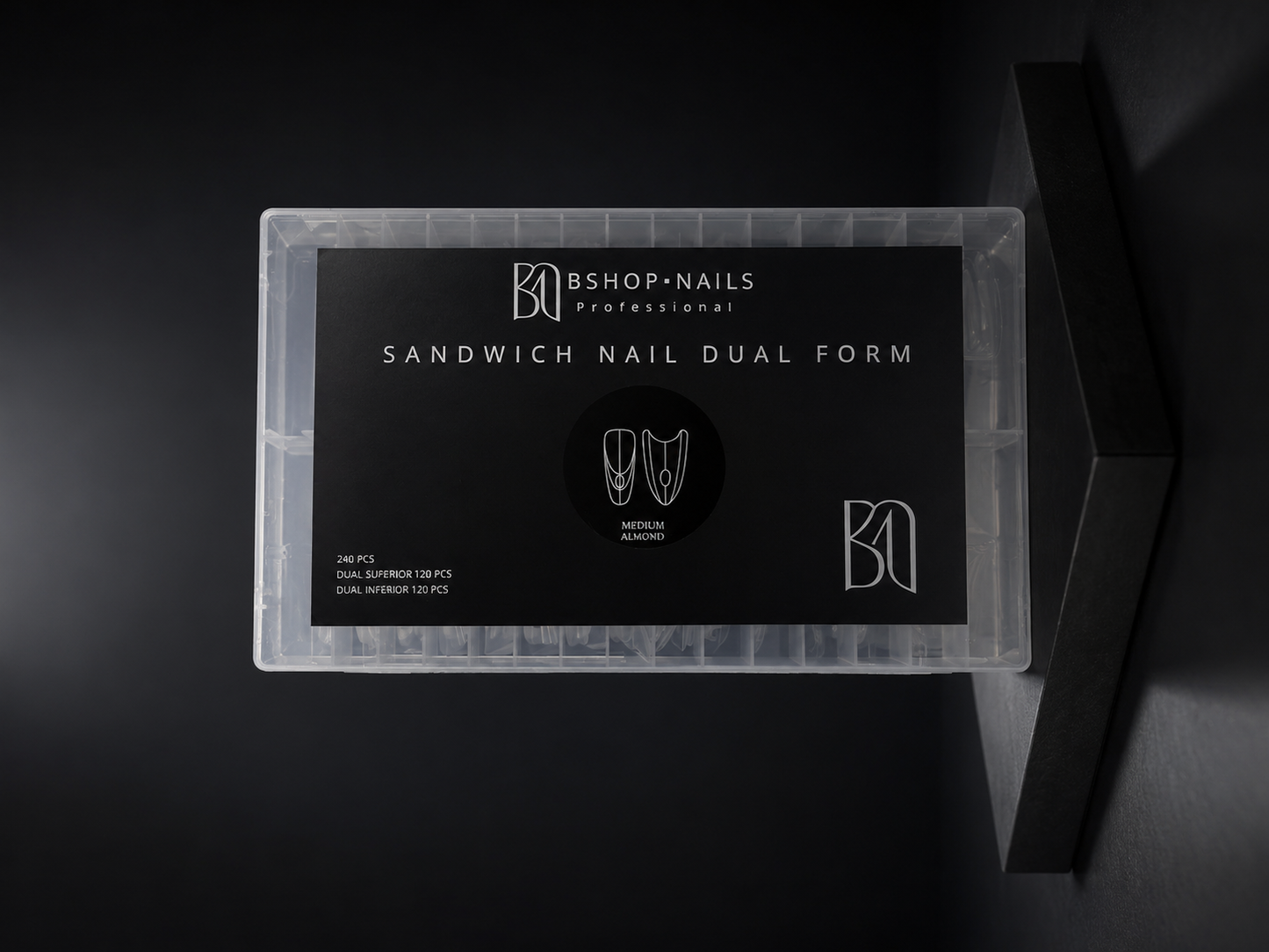 BSHOP NAILS Sandwich Nail Dual Form Medium Almond