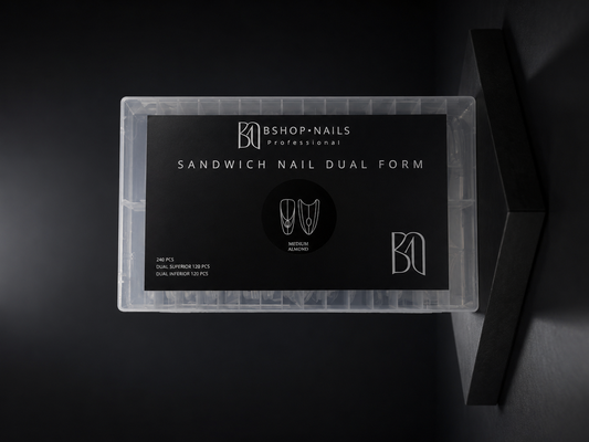 BSHOP NAILS Sandwich Nail Dual Form Medium Almond