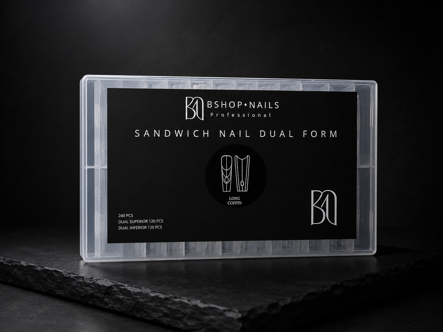 BSHOP NAILS – Sandwich Nail Dual Form Long Coffin