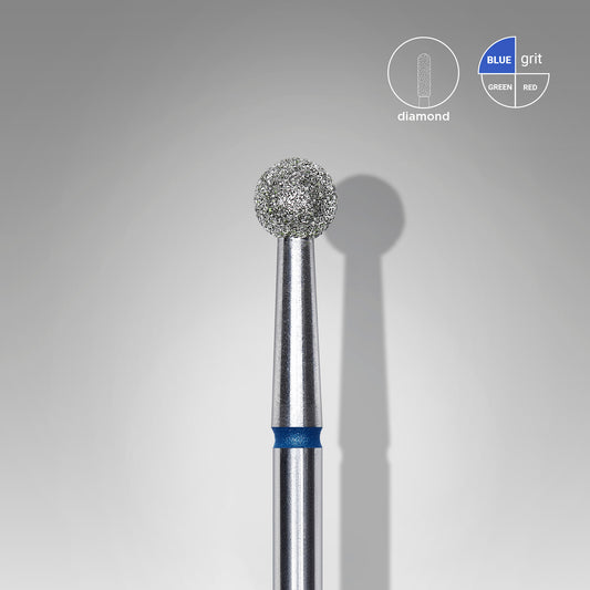 Staleks Fresa diamantada para piel "bola"  azul EXPERT diámetro 4 mm (divisible por 10)