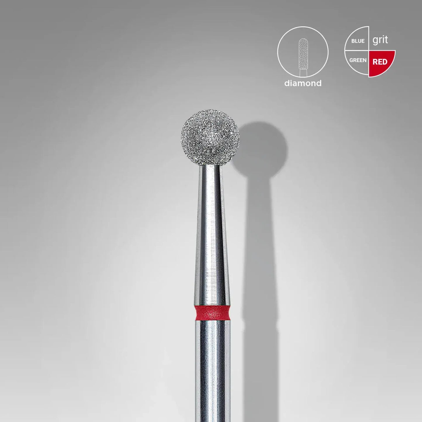Fresa Diamantada Bola Roja Staleks Ø4mm