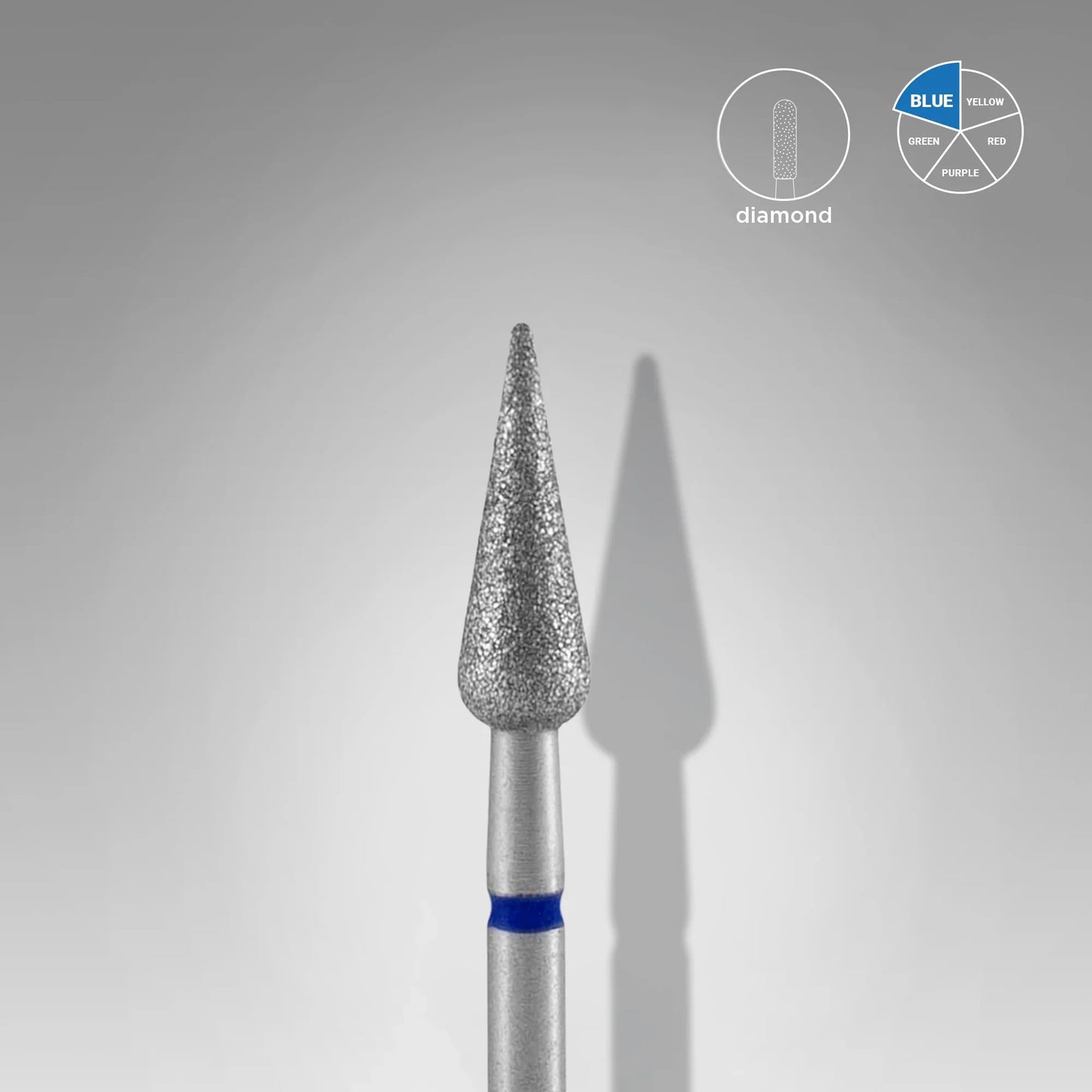 Fresa Diamantada Pera Azul Staleks Ø4mm