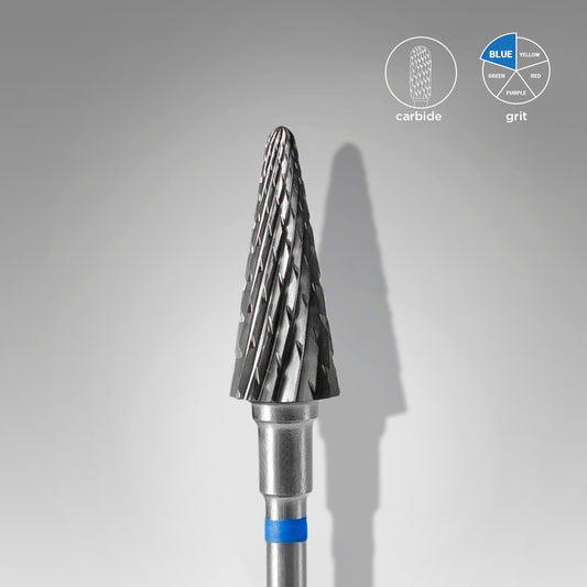 Staleks Fresa de carburo para uñas "cono" azul EXPERT diámetro 6 mm / parte útil 14 mm