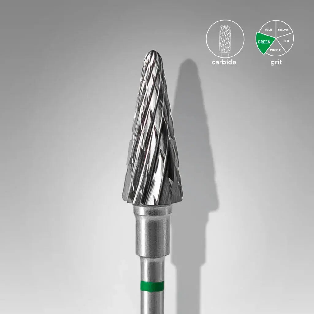 Fresa Carburo Cono Verde Staleks Ø6mm