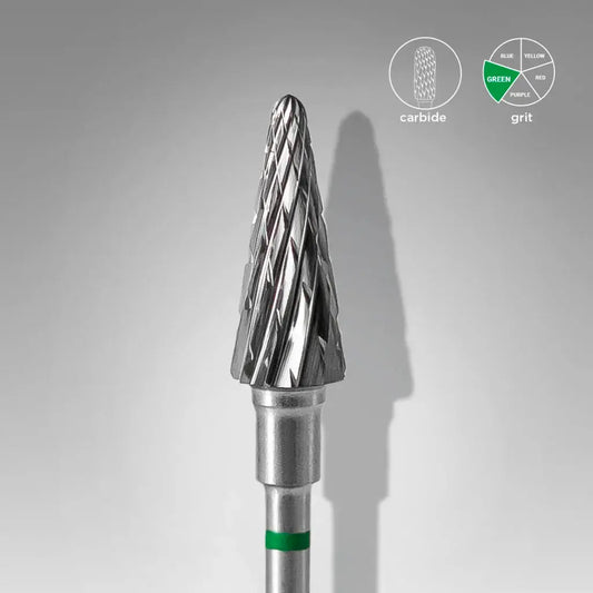 Fresa Carburo Cono Verde Staleks Ø6mm