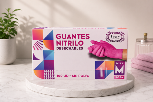 Guantes Rosa Ivery M - IVERY - imagen del producto