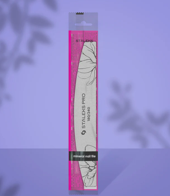 STALEKS EXPERT 40 Lima de uñas mineral media luna, grano 180/240 (1 unidad)