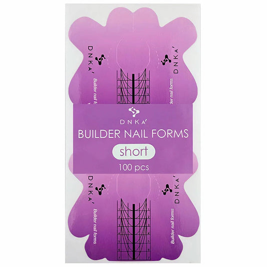 DNKA PAPER BUILDER NAIL FORMS, SHORT 100 PCS