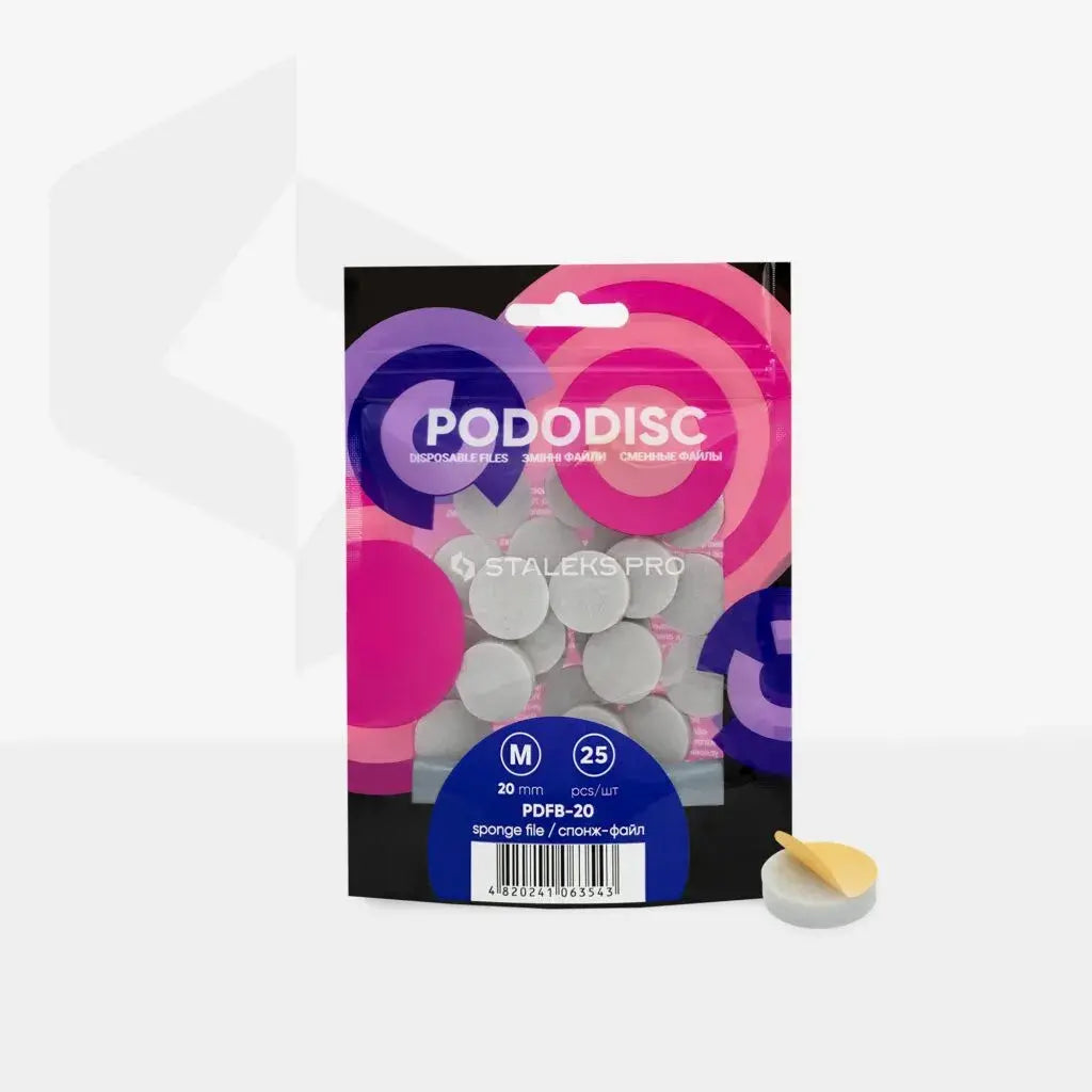 Limas Pododisco Esponja Staleks M Ø20mm (25 uds)