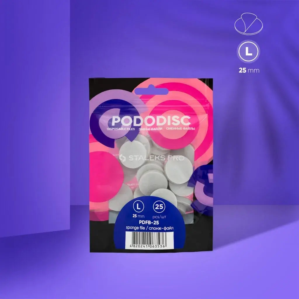 Limas Pododisco Esponja Staleks L Ø25mm (25 uds)