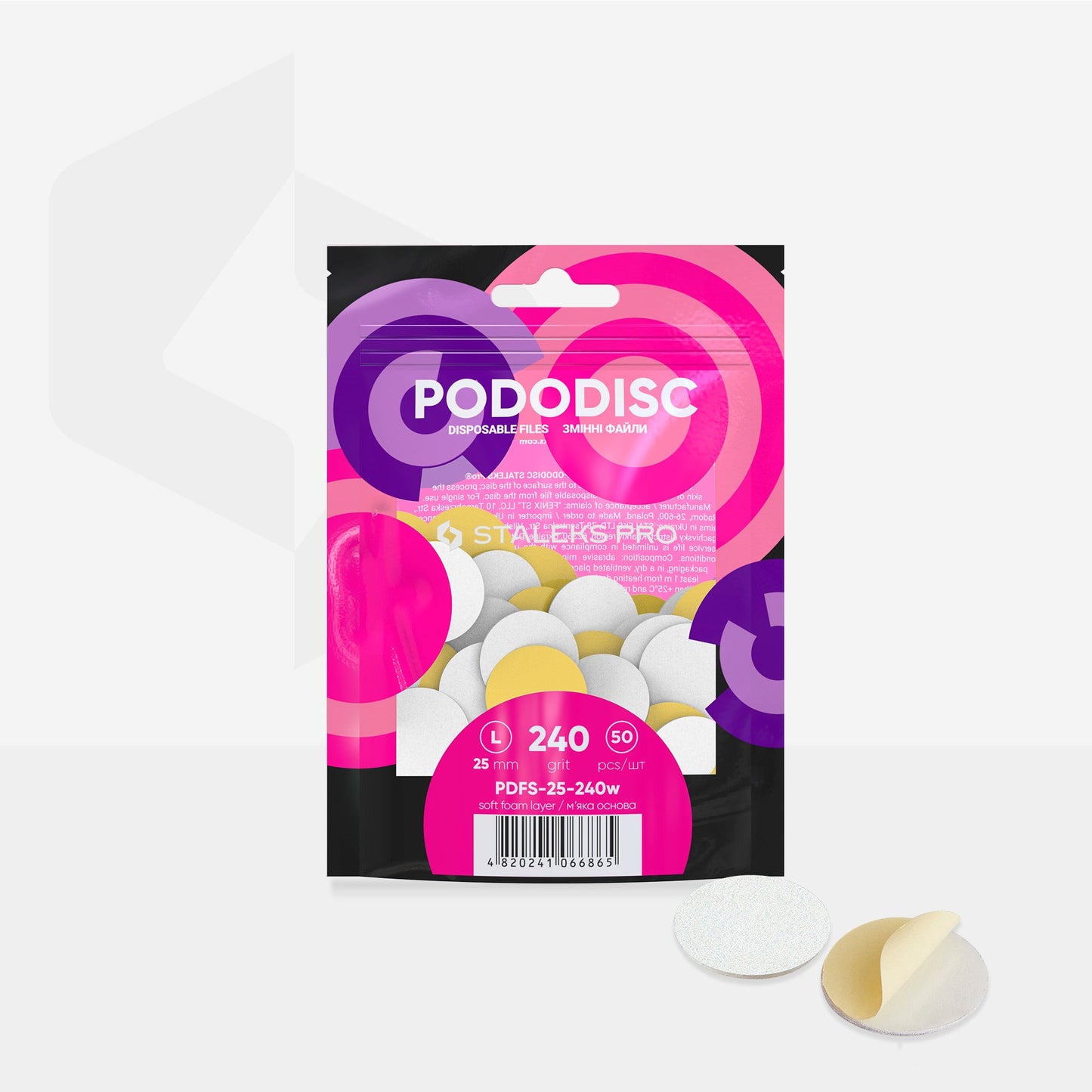 Limas Pododisco Base Blanda Staleks L G240 (50 uds)