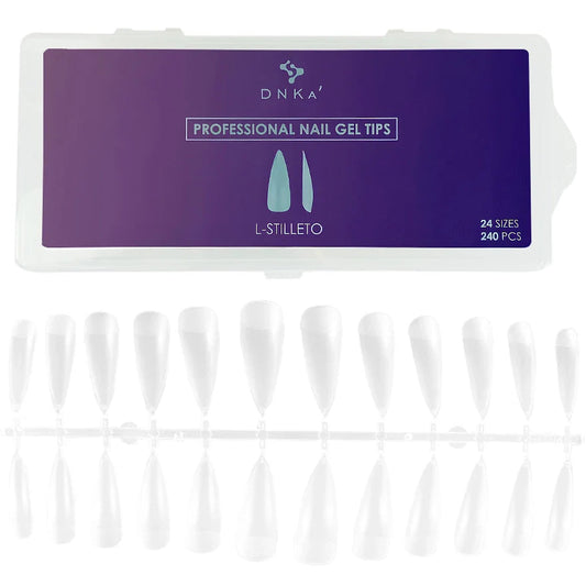 DNKA PROFESSIONAL NAIL GEL TIPS L-STILLETO 240pcs