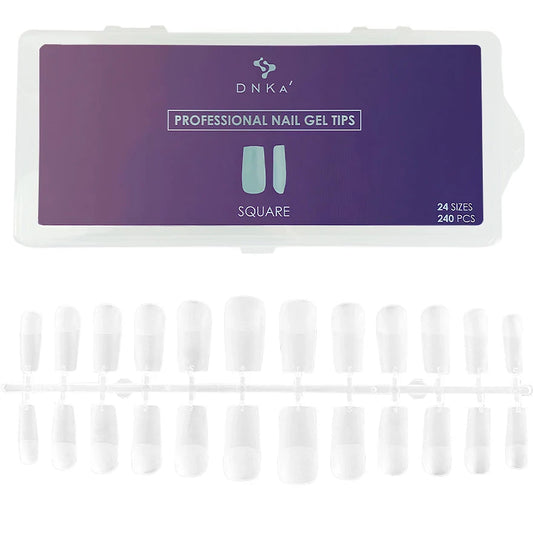 DNKA PROFESSIONAL NAIL GEL TIPS SQUARE 240pcs