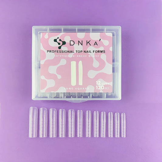 DNKA PROFESSIONAL TOP NAIL FORMS LONG SQUARE 120pcs