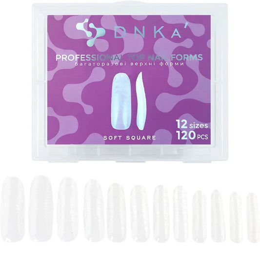 DNKA PROFESSIONAL TOP NAIL FORMS SOFT SQUARE 120pcs
