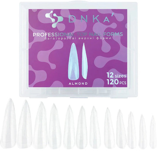DNKA PROFESSIONAL TOP NAIL FORMS ALMOND 120pcs